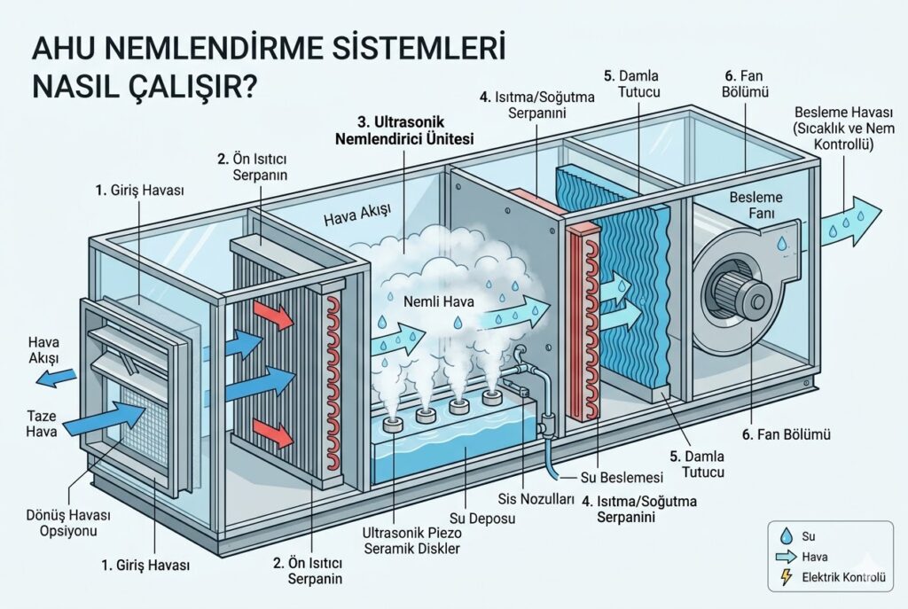 ahu nemlendirme sistemleri