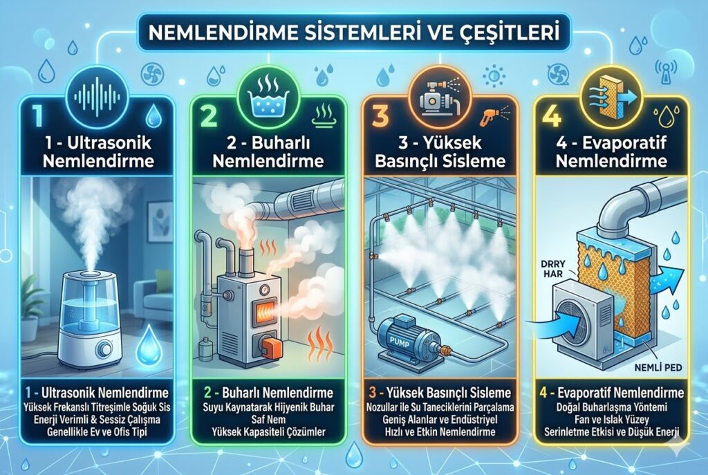 endüstriyel nemlendirme sistemleri