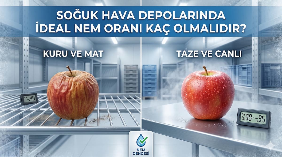 Soğuk hava deposunda ultrasonik nemlendirme sistemi